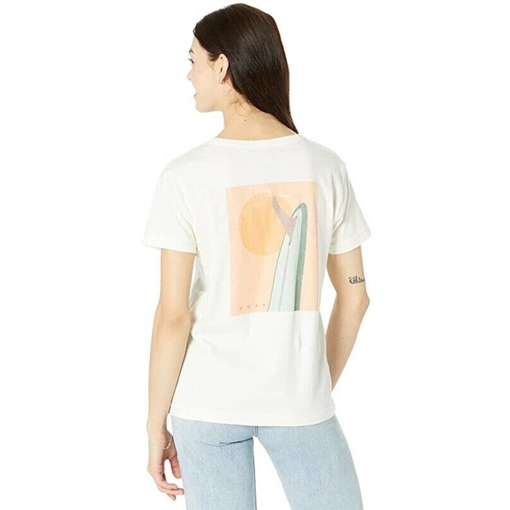 Roxy Women's Log Morning Relaxed Boyfriend Tee T-Shirt
